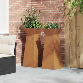 Suporte para Plantas Aço corten 40 x 40 x 101 cm