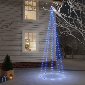 Árvore de Natal com espigão 310 luzes LED 300 cm azul