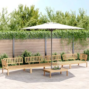 vidaXL 5 pcs conjunto de móveis de paletes p/ jardim acácia maciça