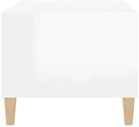 Mesa de centro 89,5x50x40 cm derivados madeira branco brilhante