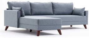 Sofá de Canto Bella – Azul – 275x85x165 cm
