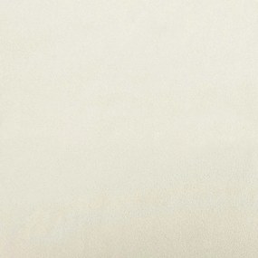 Cadeira de descanso com banco veludo branco nata