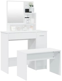 Conjunto toucador 86,5x35x136 cm branco