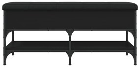 Banco sapateira 102x42x45 cm derivados de madeira preto