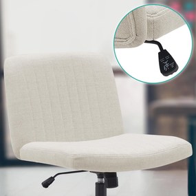 Cadeira de Escritório Kingman tecido creme