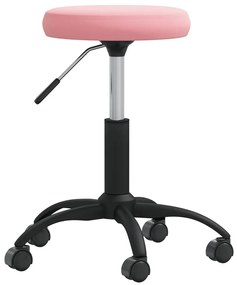 vidaXL Banco de massagens veludo rosa