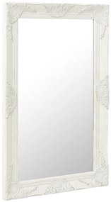 Espelho de parede estilo barroco 50x80 cm branco