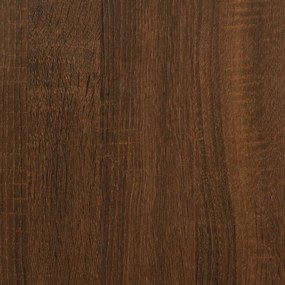 Mesa consola 75x30,5x75 cm derivados madeira carvalho castanho
