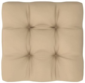 Otomano de paletes para jardim pinho impregnado branco