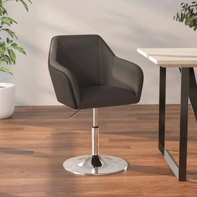 vidaXL Banco de bar couro artificial cinzento