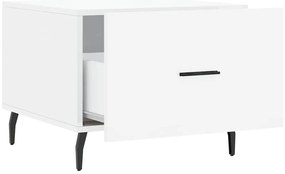 Mesas de centro 2 pcs 50x50x40 cm branco brilhante