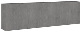 Canteiro elevado de jardim 280x40x80 cm aço corten