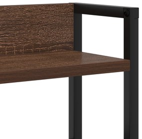 Cabeceira de armazenamento Carvalho castanho 75 cm