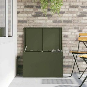 Caixa de Armazenamento Externa Verde-oliva 80 x 50.5 x 50 cm