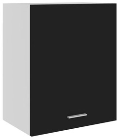 vidaXL Armário de parede “Lyon” 50x31x60 cm derivados de madeira preto