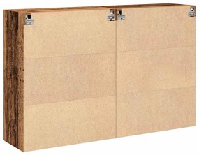 Conjunto de Armários de Parede 2 peças Madeira Velha 69.5 x 34 x 90 cm