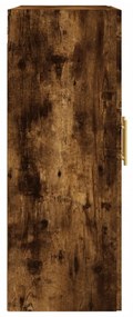 Armário de parede 69,5x34x90 cm deriv. madeira carvalho fumado