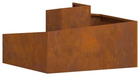 Plantadeira 80x80x50 cm Aço Resistente ao Tempo
