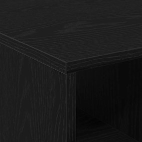 Mesa de Centro vidaXL Preto Carvalho 90x50x36,5 cm Madeira Revestida
