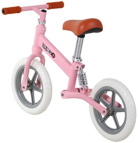 Bicicleta sem pedais para crianças acima de 2 anos para treinar equilíbrio 85x36x54 cm (CxLxA) rosa