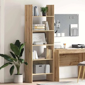 vidaXL Gabinete de Livros carvalho artisiano 60 x 35 x 180 cm