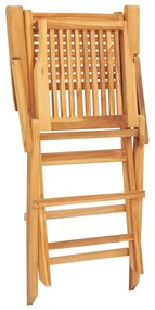 Cadeiras de jardim dobráveis 2 pcs 55x62x90 cm teca maciça