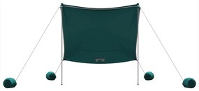 Toldo de praia com âncoras de areia 214x236 cm verde