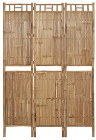 341748 vidaXL Biombo com 3 painéis 120x180 cm bambu