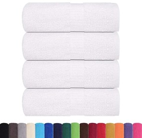 Toalhas de bidé 4 pcs 30x50 cm 360 gsm 100% algodão branco