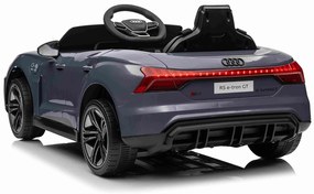 Carro elétrico para crianças Audi RS E-tron GT 12V, controlo remoto, USB / AUX, Bluetooth, bateria de lítio, luzes LED licença ORIGINAL Cinzento
