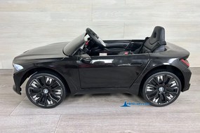 Carro elétrico para crianças BMW I4 12V 2.4G, Rodas borracha Preto
