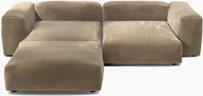 Sofá de canto modular em bombazina Vetsak (3 lugares)