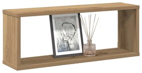 Prateleiras parede cubo 6 pcs deriv. madeira carvalho artisiano