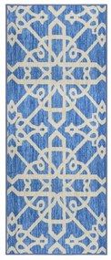 vidaXL Tapete/passadeira 80x200 cm azul