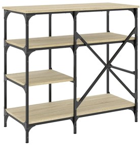 Estante 90x40x84 cm derivados de madeira/metal carvalho sonoma