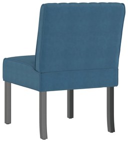 Cadeirão veludo azul