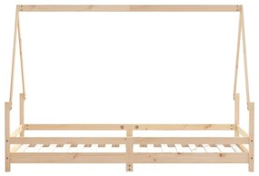 Estrutura de cama infantil 80x200 cm madeira de pinho maciça