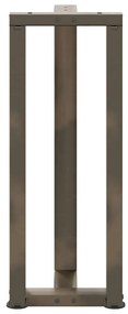 Pés de mesa de console em forma de T, 2 peças, preto, 38x25x(72-73) cm