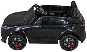 Carro elétrico para Crianças 12V Range Rover Velar Rodas de EVA, Assento de couro Preto