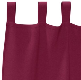 Cortinas 2 pcs Vinho Vermelho 245 x 140 cm Poliéster