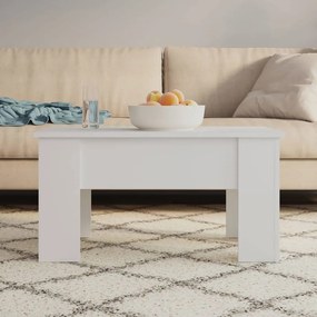 vidaXL Mesa de centro 79x49x41 cm madeira processada branco