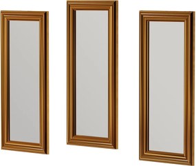 Conjunto de Espelhos Lavia – Dourado – 30x70x3 cm