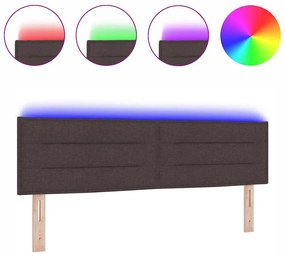 Cabeceira Design Linhas Castanha 160 cm Tecido
