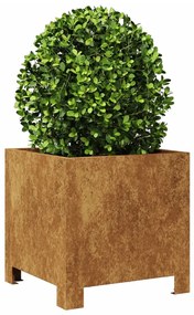 Garden Planters 2 pcs 30x30x30 cm aço resistente às intempéries