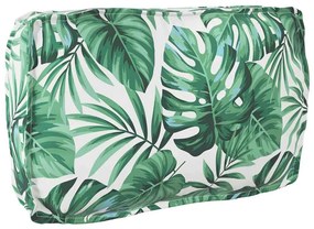 vidaXL Almofada de palete para encosto Floral Padrão de folhas