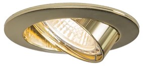 Foco embutido inteligente dourado inclinável Incl. Wifi GU10 - Edu