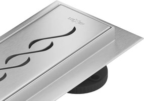 Mexen Flat 360° M18 ralo linear rotativo 50 cm, inox - 1023050-40