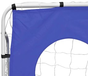 Baliza de futebol com parede pontaria 240x90x150 cm aço