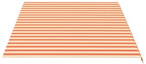 Tecido de substituição para toldo 5x3,5 m amarelo e laranja
