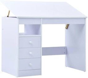 Secretária/estirador desenho para crianças branco